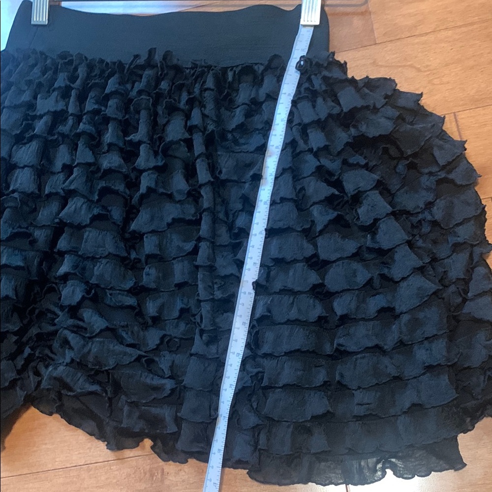 Black Ruffled Skirt